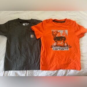 Carhartt Charcoal and Bright Orange Tees